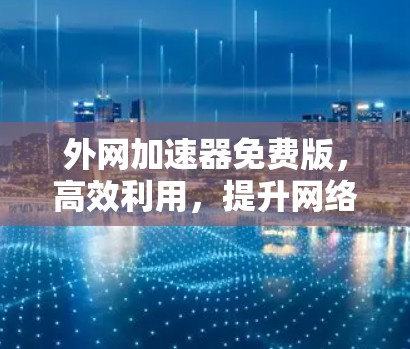 外网加速器免费版，高效利用，提升网络速度