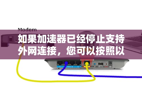 如果加速器已经停止支持外网连接,您可以按照以下步骤进行处理 如果加速器已经停止支持外网连接,您可以按照以下步骤进行处理