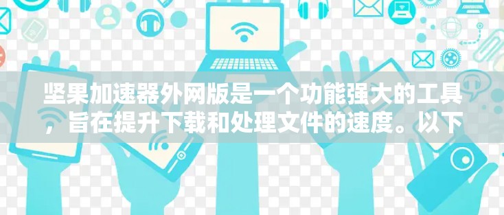坚果加速器外网版是一个功能强大的工具，旨在提升下载和处理文件的速度。以下是对该工具的详细分析和使用指南