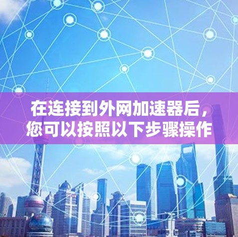 在连接到外网加速器后，您可以按照以下步骤操作