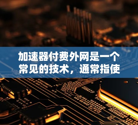 加速器付费外网是一个常见的技术，通常指使用付费的网络加速器来提升网络连接的速率。以下是关于加速器付费外网的一些关键点和建议