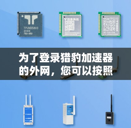 为了登录猎豹加速器的外网，您可以按照以下步骤操作