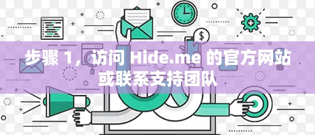 步骤 1，访问 Hide.me 的官方网站或联系支持团队
