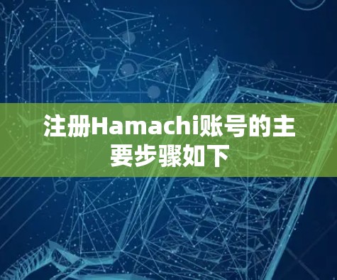 注册Hamachi账号的主要步骤如下