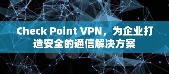 Check Point VPN，为企业打造安全的通信解决方案