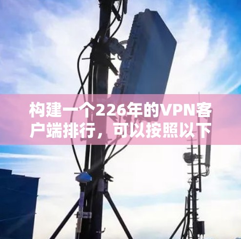 构建一个226年的VPN客户端排行，可以按照以下几个主要因素进行排序
