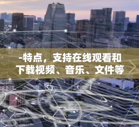 -特点，支持在线观看和下载视频、音乐、文件等，适合对视频内容要求较高的用户