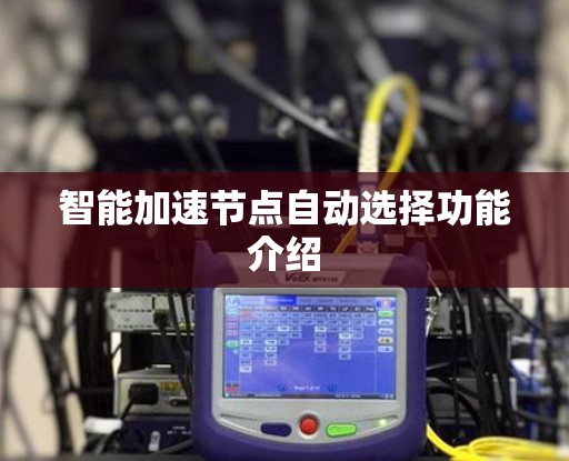 智能加速节点自动选择功能介绍