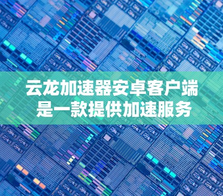 云龙加速器安卓客户端 是一款提供加速服务的 Android 应用程序，主要功能包括加载速度、下载速度和连接速度的监控和优化。以下是关于该软件的详细介绍