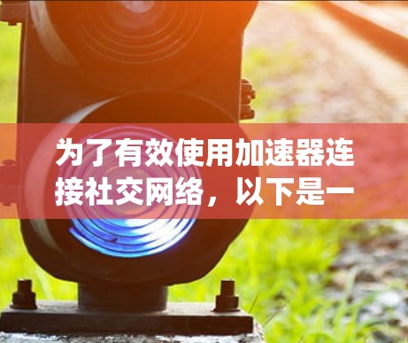 为了有效使用加速器连接社交网络，以下是一个 organized的步骤指南