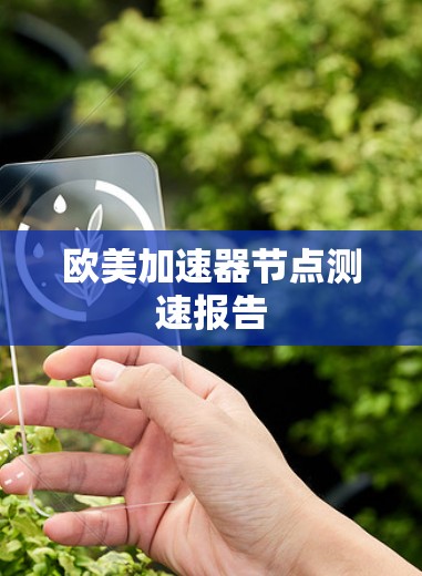 欧美加速器节点测速报告