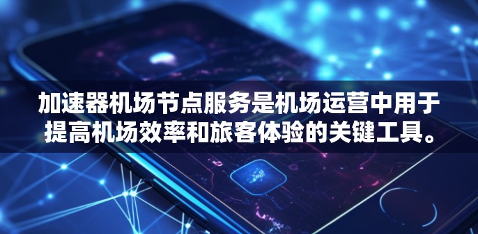 加速器机场节点服务是机场运营中用于提高机场效率和旅客体验的关键工具。以下是对这一服务的详细分析