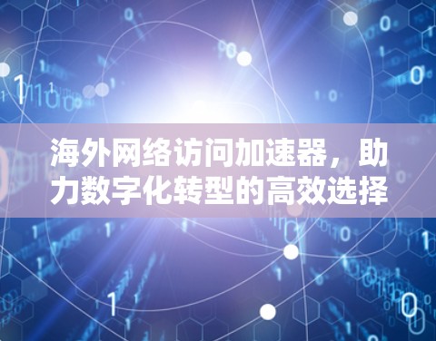 海外网络访问加速器，助力数字化转型的高效选择