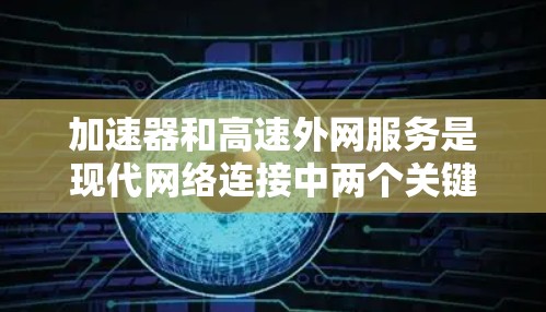 加速器和高速外网服务是现代网络连接中两个关键的工具，它们各自发挥着不同的作用，共同帮助我们提升网络性能。以下是对这两个概念的详细分析
