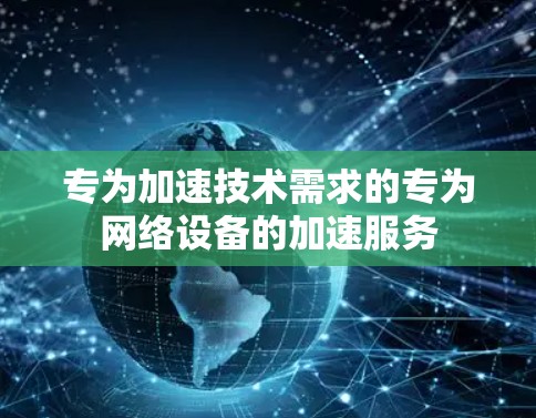 专为加速技术需求的专为网络设备的加速服务