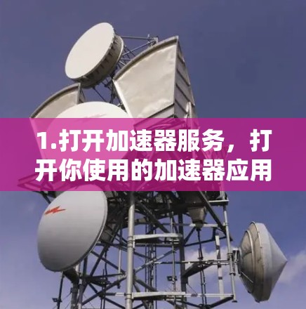 1.打开加速器服务,打开你使用的加速器应用,找到并点击加速器服务图标 1.打开加速器服务,打开你使用的加速器应用,找到并点击加速器服务图标