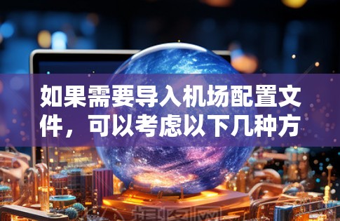 如果需要导入机场配置文件，可以考虑以下几种方法来处理