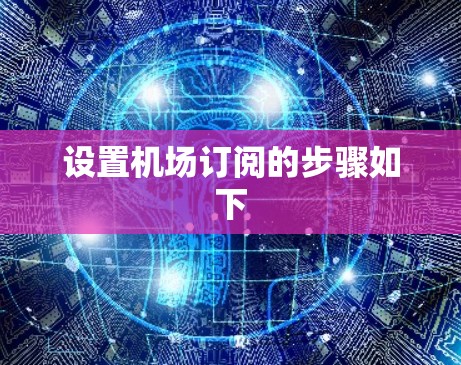 设置机场订阅的步骤如下