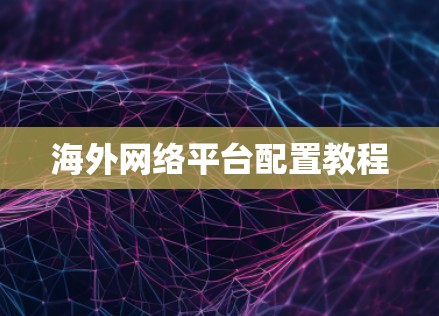 海外网络平台配置教程