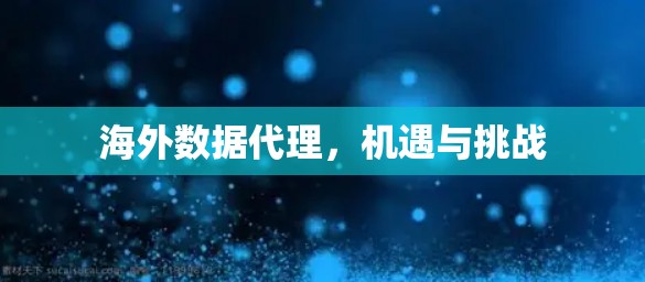海外数据代理,机遇与挑战 海外数据代理,机遇与挑战