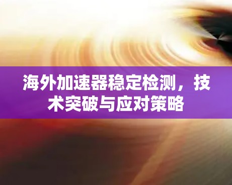 海外加速器稳定检测,技术突破与应对策略 海外加速器稳定检测,技术突破与应对策略