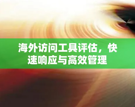 海外访问工具评估，快速响应与高效管理