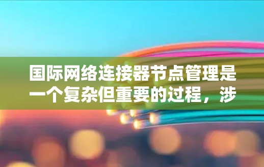 国际网络连接器节点管理是一个复杂但重要的过程，涉及多个功能模块来配置和管理网络设备。以下是对该过程的详细总结和步骤指南
