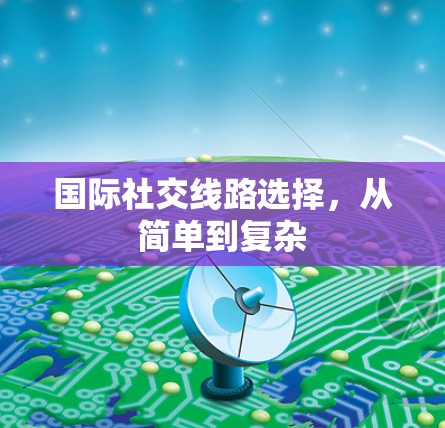 国际社交线路选择，从简单到复杂