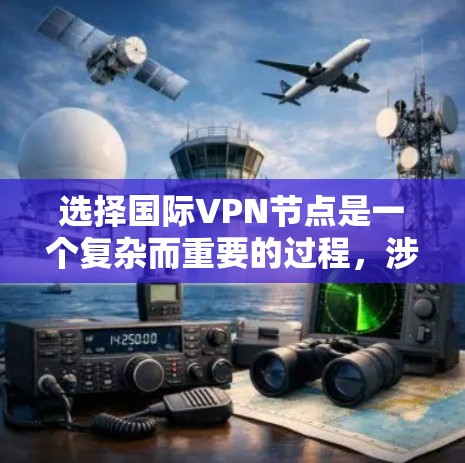 选择国际VPN节点是一个复杂而重要的过程，涉及多个因素和考量。以下是一步步的总结和建议